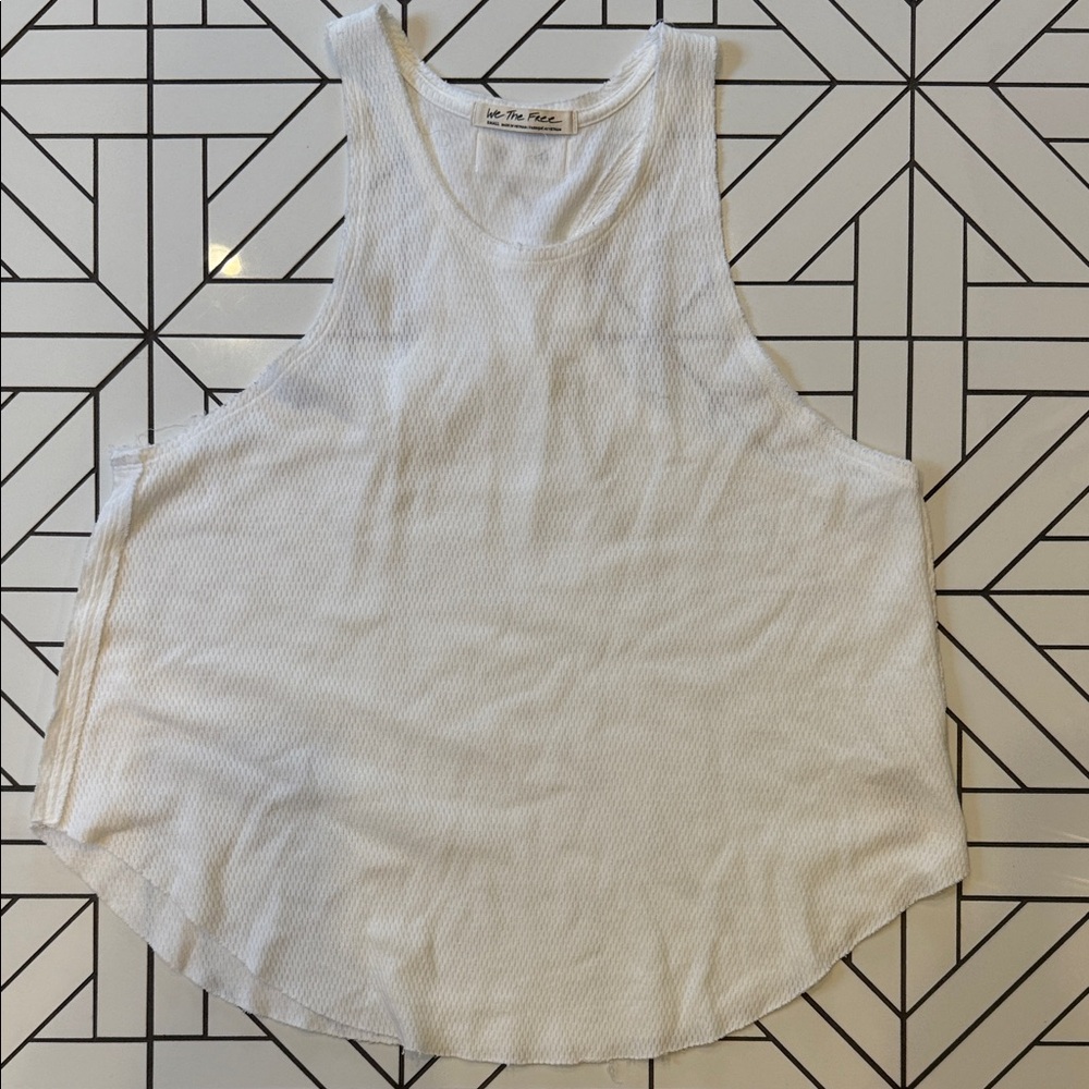 Free People White Tank Top